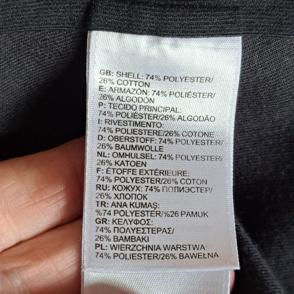 THE NORTH FACE Cozy Slacker Poncho, Black Size L - XL - Picture 9 of 11